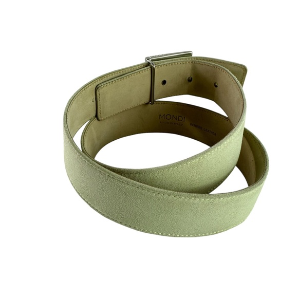 Vintage Genuine MONDI Ivory Suede Belt Women size 30 Made In Italy main image 9